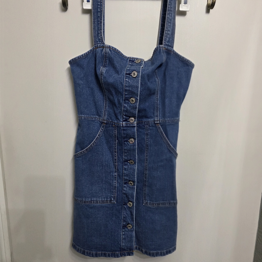 Abercrombie & Fitch Blue Denim Dress Size XS
